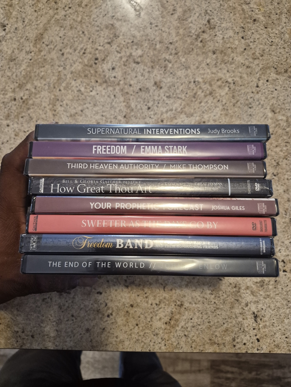 Assorted Freedom Band and Various Artists DVD Collection - Black and Blue Spines